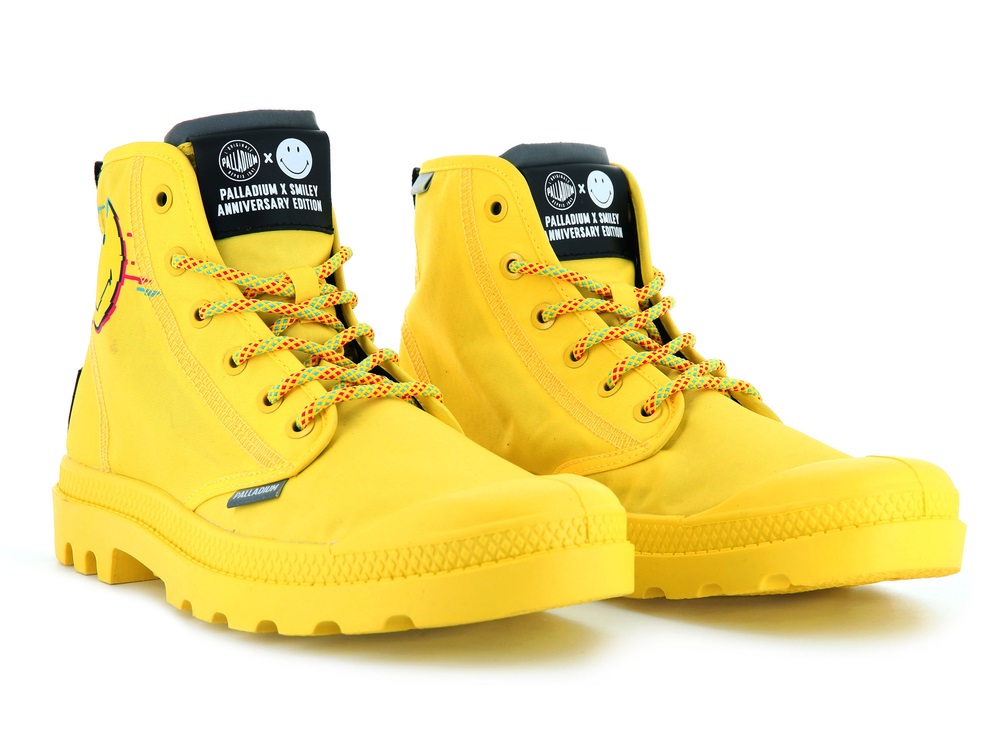 Botas Palladium PAMPA X SMILEY 2000 Hombre Amarillo | Costa Rica-75649